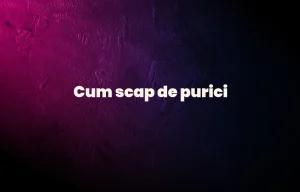 cum scap de purici