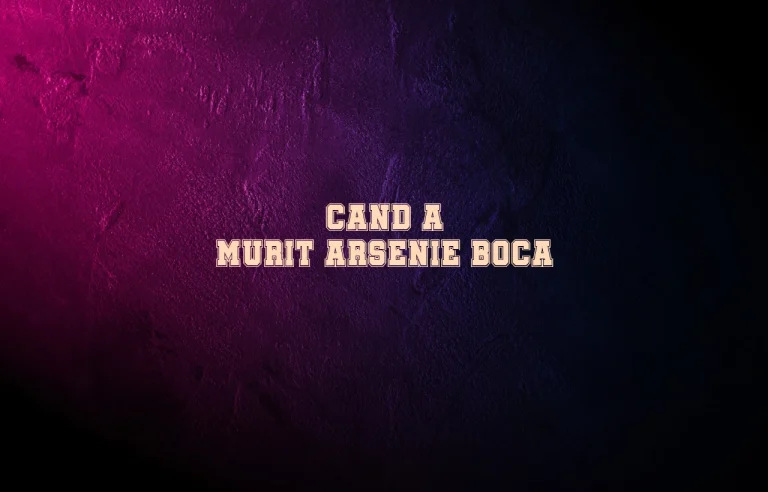 cand a murit arsenie boca