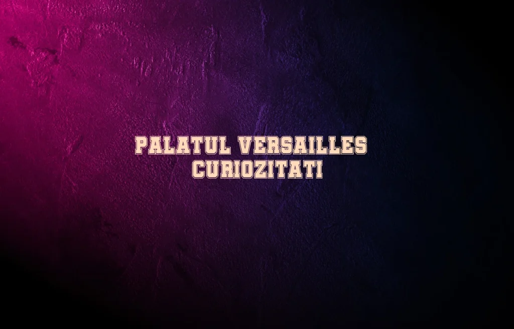 palatul versailles curiozitati
