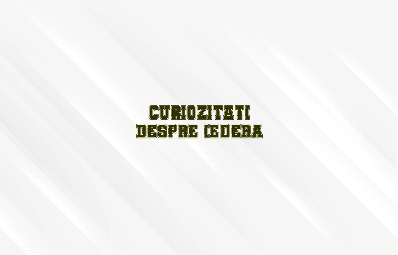 curiozitati despre iedera